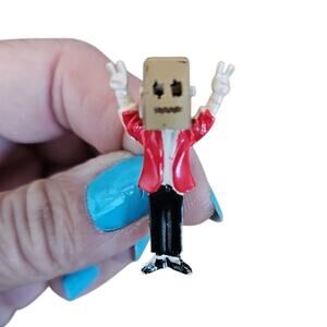 Rare Vintage Nixon with Bag Over Head Tricky Dick Pin